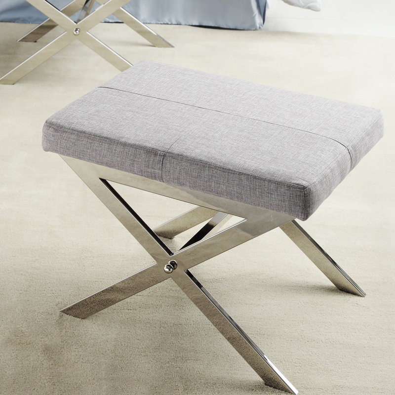 Etta Avenue™ Norah 18'' Tall Metal Vanity Stool & Reviews Wayfair